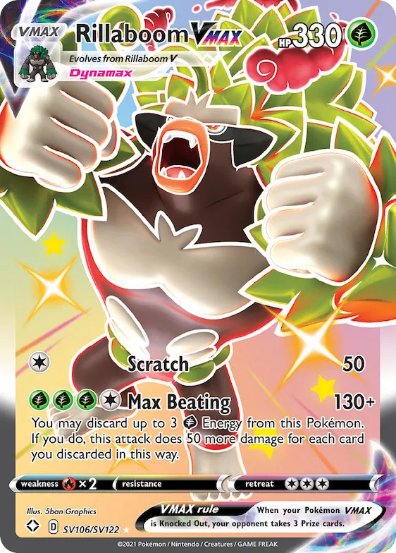 Rillaboom VMAX #SV106 – Shining Fates Shiny Vault