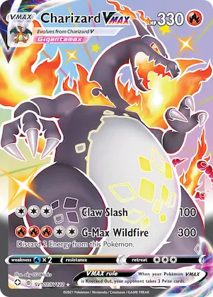 Charizard VMAX #SV107 – Shining Fates Shiny Vault