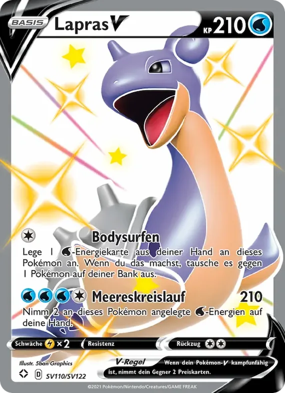 Lapras V SV110 – Glänzendes Schicksal Glitzer-Tresor