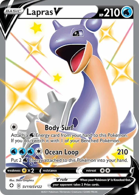 Lapras V #SV110 – Shining Fates Shiny Vault