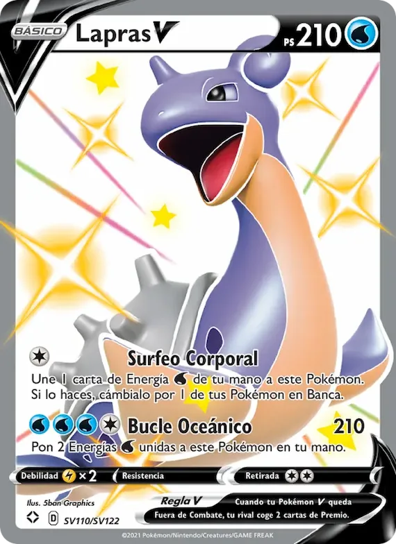 Lapras V SV110 – Destinos Brillantes Tesoro Brillante
