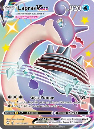 Lapras VMAX Nr. SV111 – Glänzendes Schicksal Glitzer-Tresor