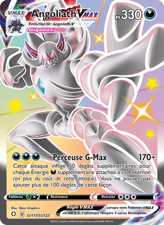 Angoliath VMAX SV117 – Destinées Radieuses Coffre Étincelant