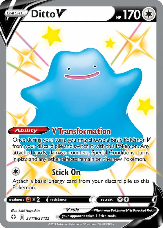 Ditto V #SV118 – Shining Fates Shiny Vault