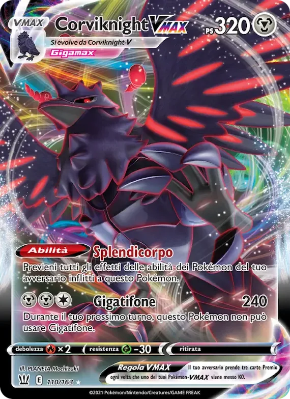 Corviknight VMAX 110 – Stili di Lotta