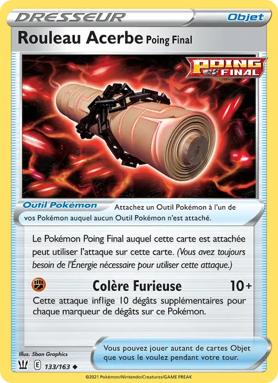 Rouleau Acerbe Poing Final 133 – Styles de combat