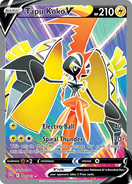 Tapu Koko V #147 – Battle Styles