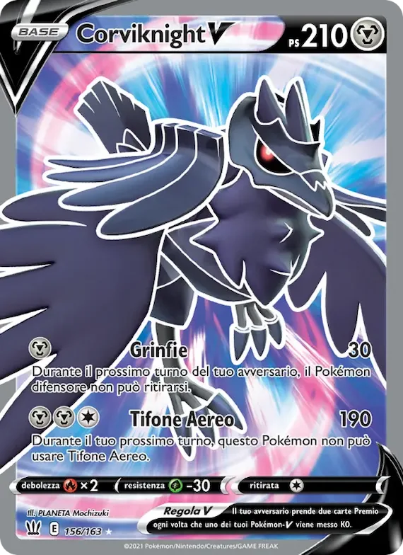 Corviknight V 156 – Stili di Lotta