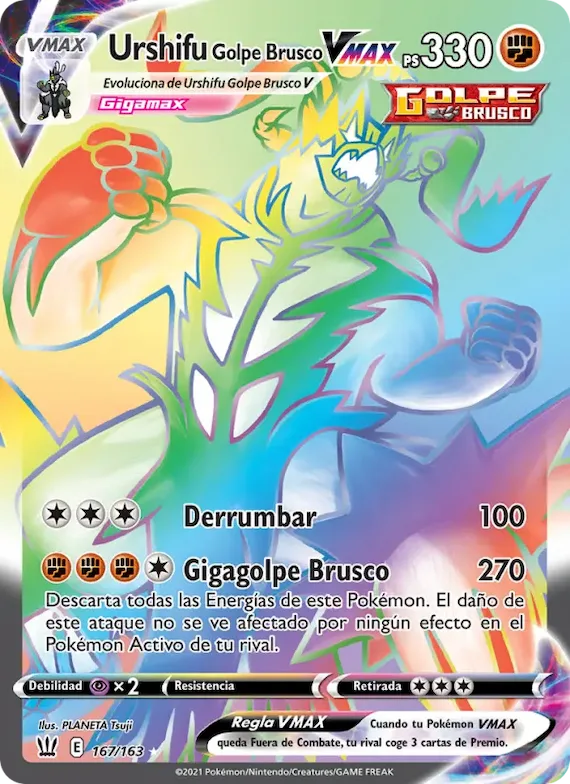 Urshifu Golpe Brusco VMAX 167 – Estilos de Combate