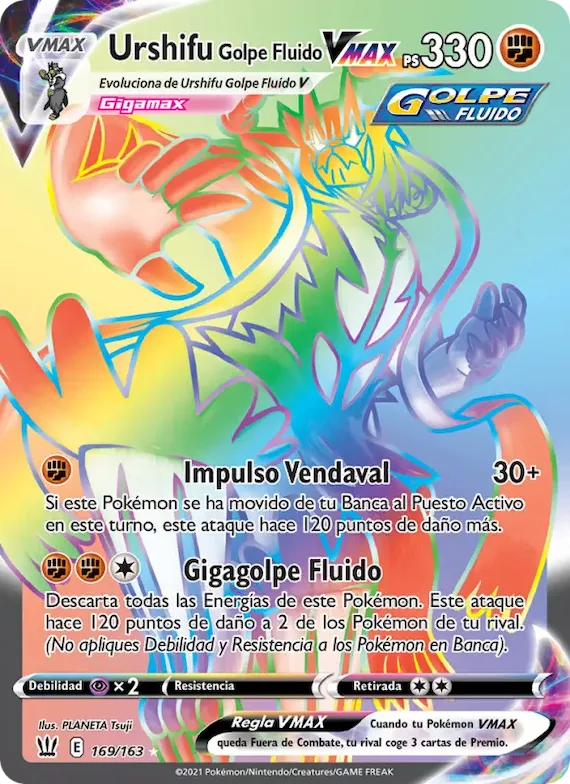 Urshifu Golpe Fluido VMAX 169 – Estilos de Combate