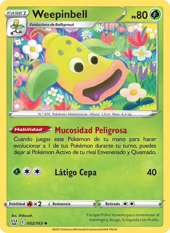 Weepinbell 2 – Estilos de Combate