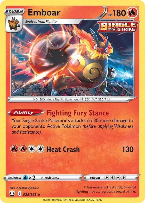 Emboar 25 – Estilos de Batalha