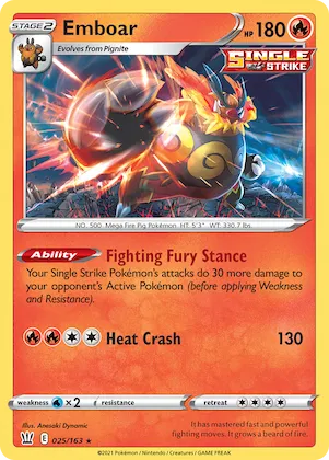 Emboar #25 – Battle Styles