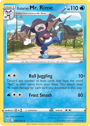 Galarian Mr. Rime #35 – Battle Styles