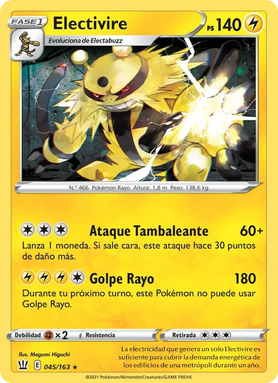 Electivire 45 – Estilos de Combate