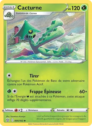 Cacturne n° 5 – Styles de combat