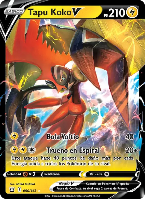 Tapu Koko V 50 – Estilos de Combate