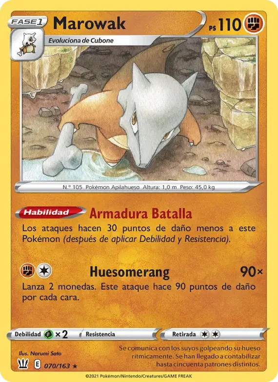 Marowak 70 – Estilos de Combate