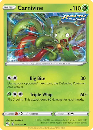 Carnivine #9 – Battle Styles
