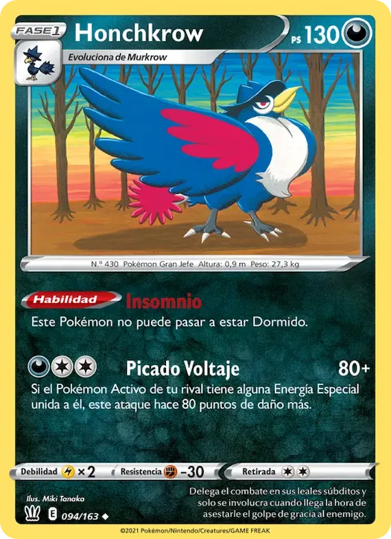 Honchkrow 94 – Estilos de Combate