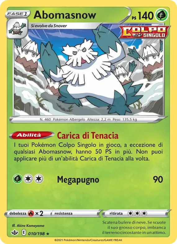 Abomasnow 10 – Regno Glaciale