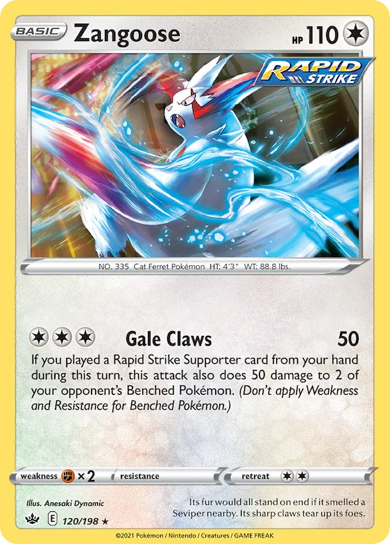 Zangoose 120 – Reinado Arrepiante