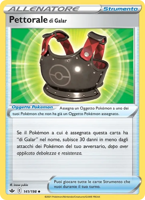 Pettorale di Galar 141 – Regno Glaciale