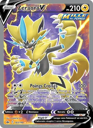 Zeraora V n° 165 – Règne de Glace