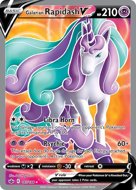 Galarian Rapidash V #167 – Chilling Reign