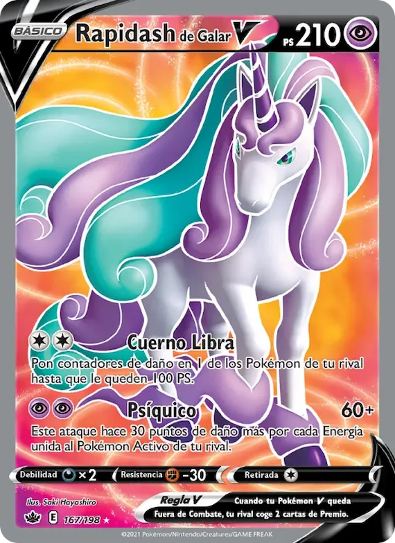 Rapidash de Galar V 167 – Reinado Escalofriante