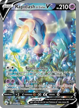 Rapidash di Galar V 168 – Regno Glaciale