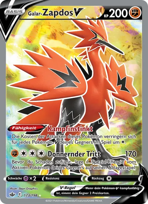 Galar-Zapdos V 173 – Schaurige Herrschaft