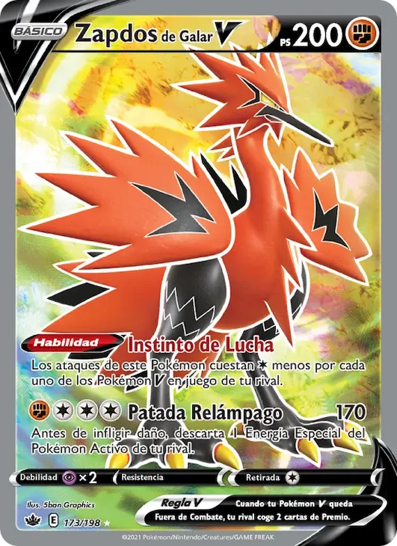 Zapdos de Galar V 173 – Reinado Escalofriante