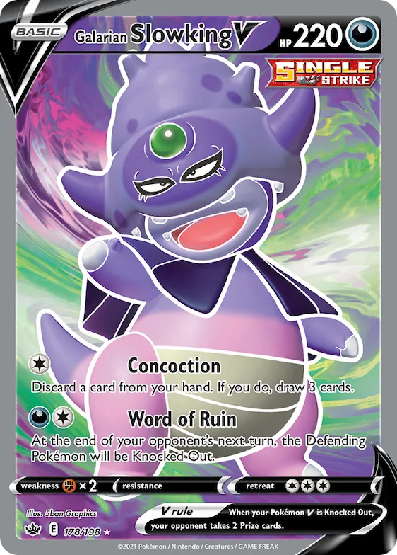 Galarian Slowking V #178 – Chilling Reign