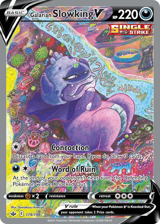 Galarian Slowking V #179 – Chilling Reign