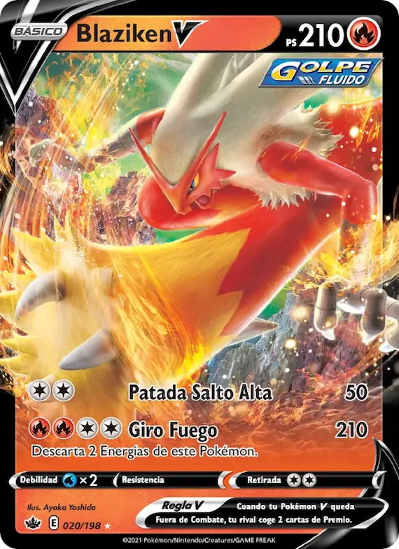 Blaziken V 20 – Reinado Escalofriante