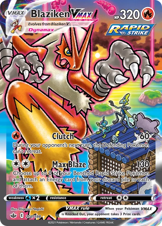 Blaziken VMAX #201 – Chilling Reign