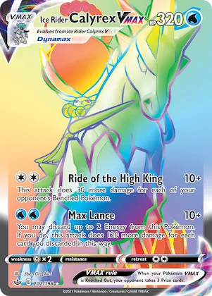 Ice Rider Calyrex VMAX #202 – Chilling Reign