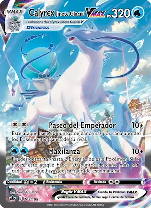 Calyrex Jinete Glacial VMAX 203 – Reinado Escalofriante