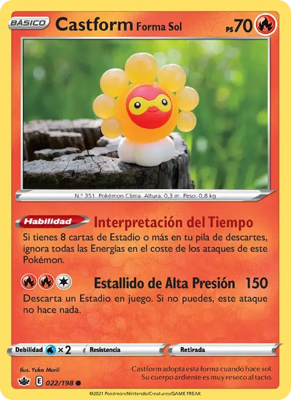Castform Forma Sol 22 – Reinado Escalofriante