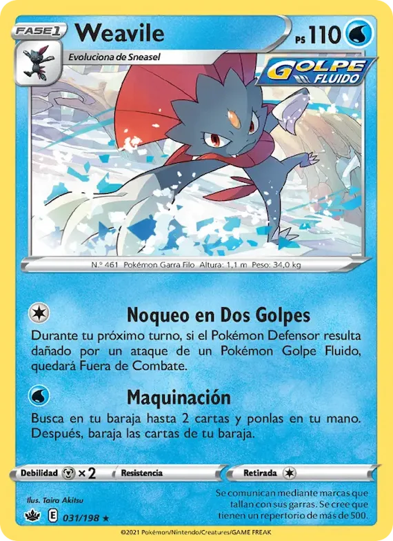 Weavile 31 – Reinado Escalofriante
