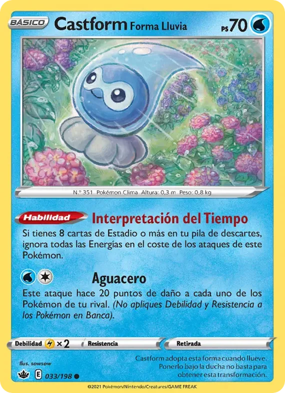 Castform Forma Lluvia 33 – Reinado Escalofriante