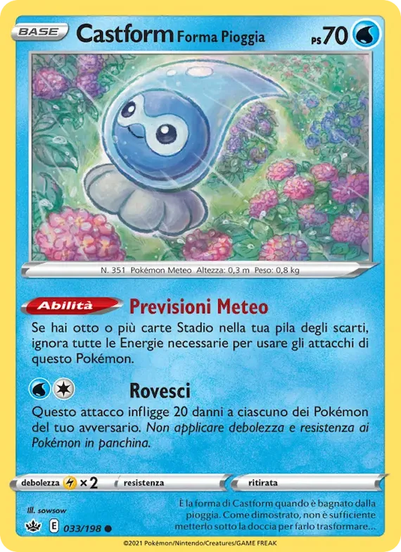 Castform Forma Pioggia 33 – Regno Glaciale