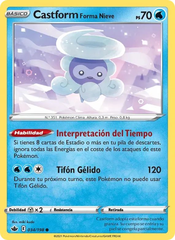 Castform Forma Nieve 34 – Reinado Escalofriante