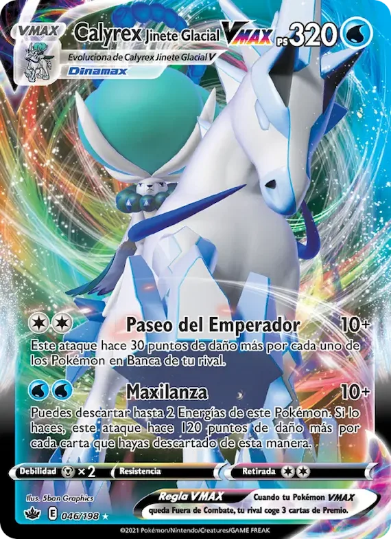 Calyrex Jinete Glacial VMAX 46 – Reinado Escalofriante