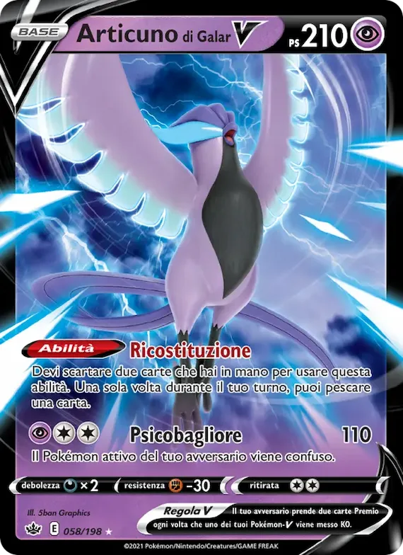 Articuno di Galar V 58 – Regno Glaciale