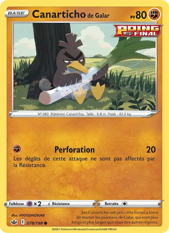 Canarticho de Galar 78 – Règne de Glace