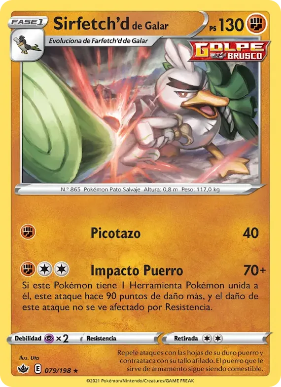 Sirfetch'd de Galar 79 – Reinado Escalofriante