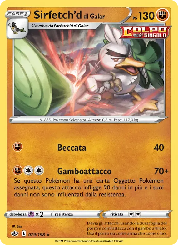 Sirfetch'd di Galar 79 – Regno Glaciale
