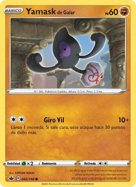 Yamask de Galar 82 – Reinado Escalofriante